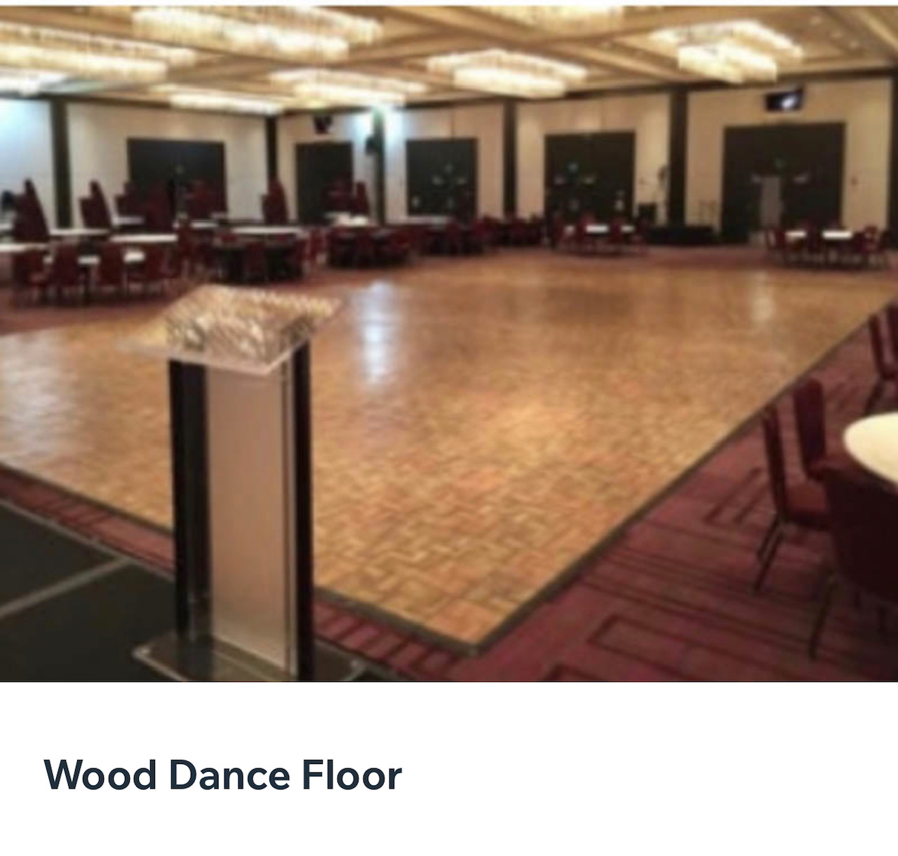 Indoor Wood Dance Floor