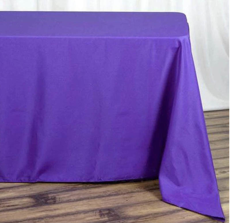 Rectangle Purple Table Covering