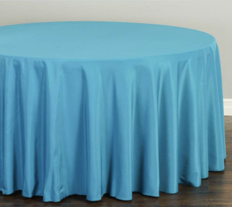 Round Turquoise Table Covering